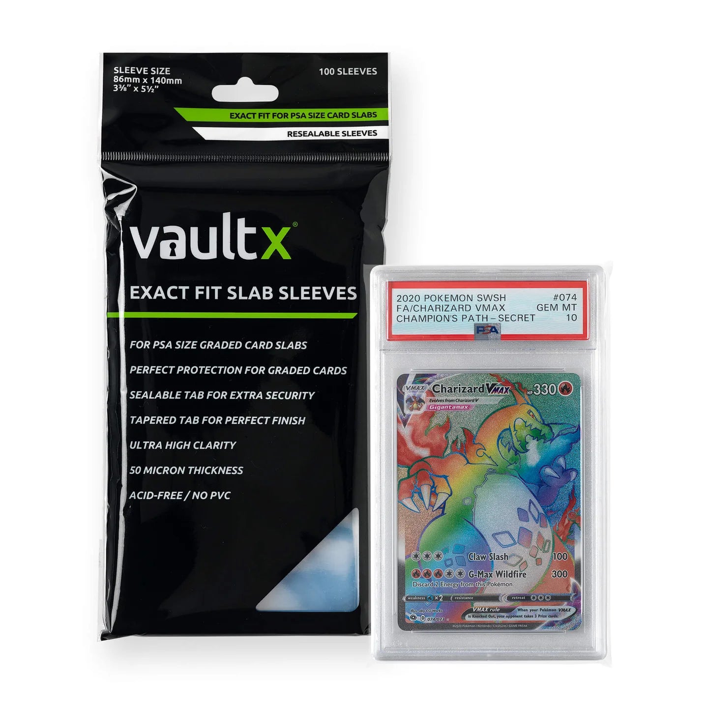Exact Fit Slab Sleeves PSA Pack of 100