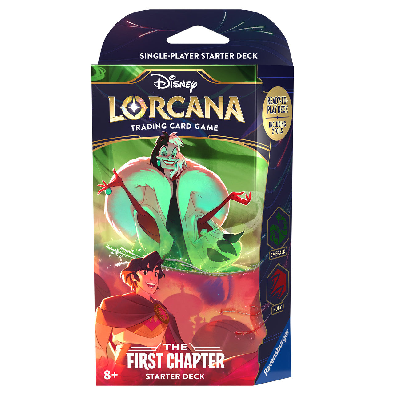 Disney Lorcana The First Chapter Starter Deck - Emerald & Ruby (Cruella & Aladdin)