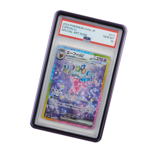 PSA Graded Card Protective Case Metallic Purple