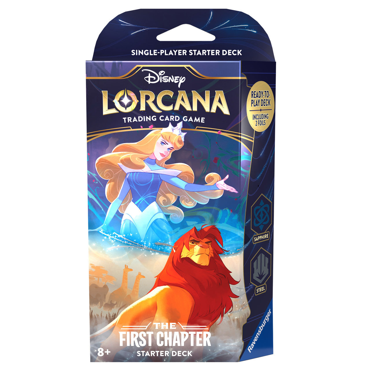 Disney Lorcana The First Chapter Starter Deck - Sapphire & Steel (Aurora & Simba)
