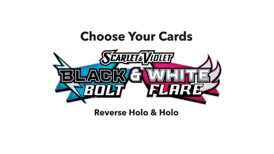 Black Bolt & White Flare Holo & Reverse Holo Cards