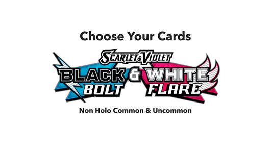 Black Bolt & White Flare Common & Uncommon Non Holo Cards
